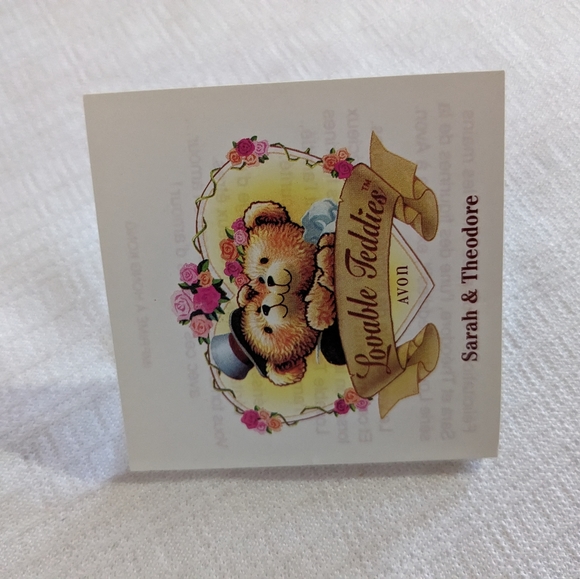 Loveable Teddies "Just Married" newlyweds figurine Avon collectable - Picture 4 of 10